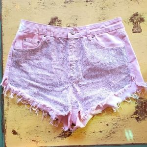Bejeweled Topshop Moto Kiri shorts